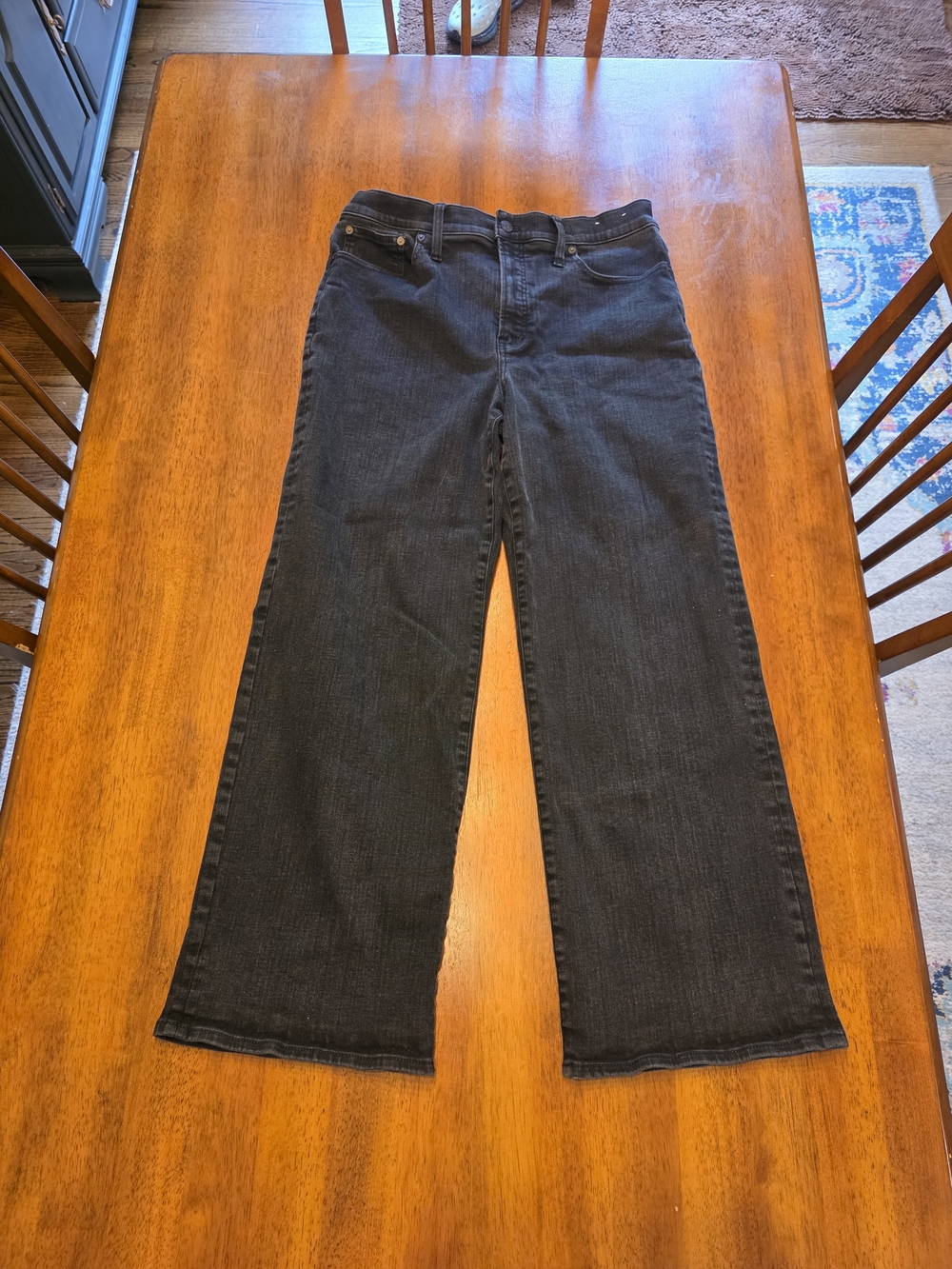 Madewell Black Wide-Leg Jeans